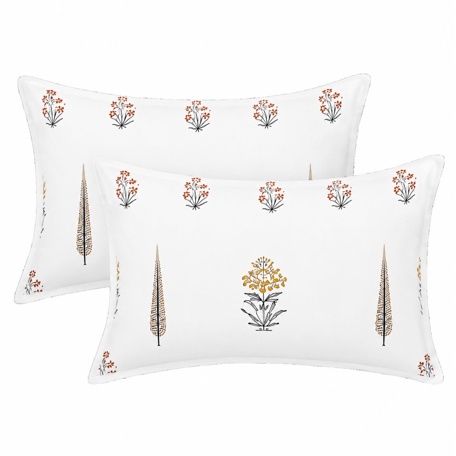 Breathable 180 TC King Size Cotton Bedsheet with Floral Print by SENORA