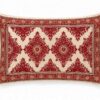 Maroon Ethnic Print Cotton Pillow Cover