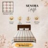 Rosy Floral King Size Cotton Bedsheet 180 TC by SENORA