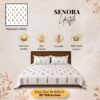 SENORA Premium Floral Pattern King Size Cotton Bedsheet for Everyday Comfort