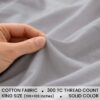 Soft 300 TC cotton satin bedsheet set slate blue color Soft 300 TC cotton satin bedsheet set slate blue color