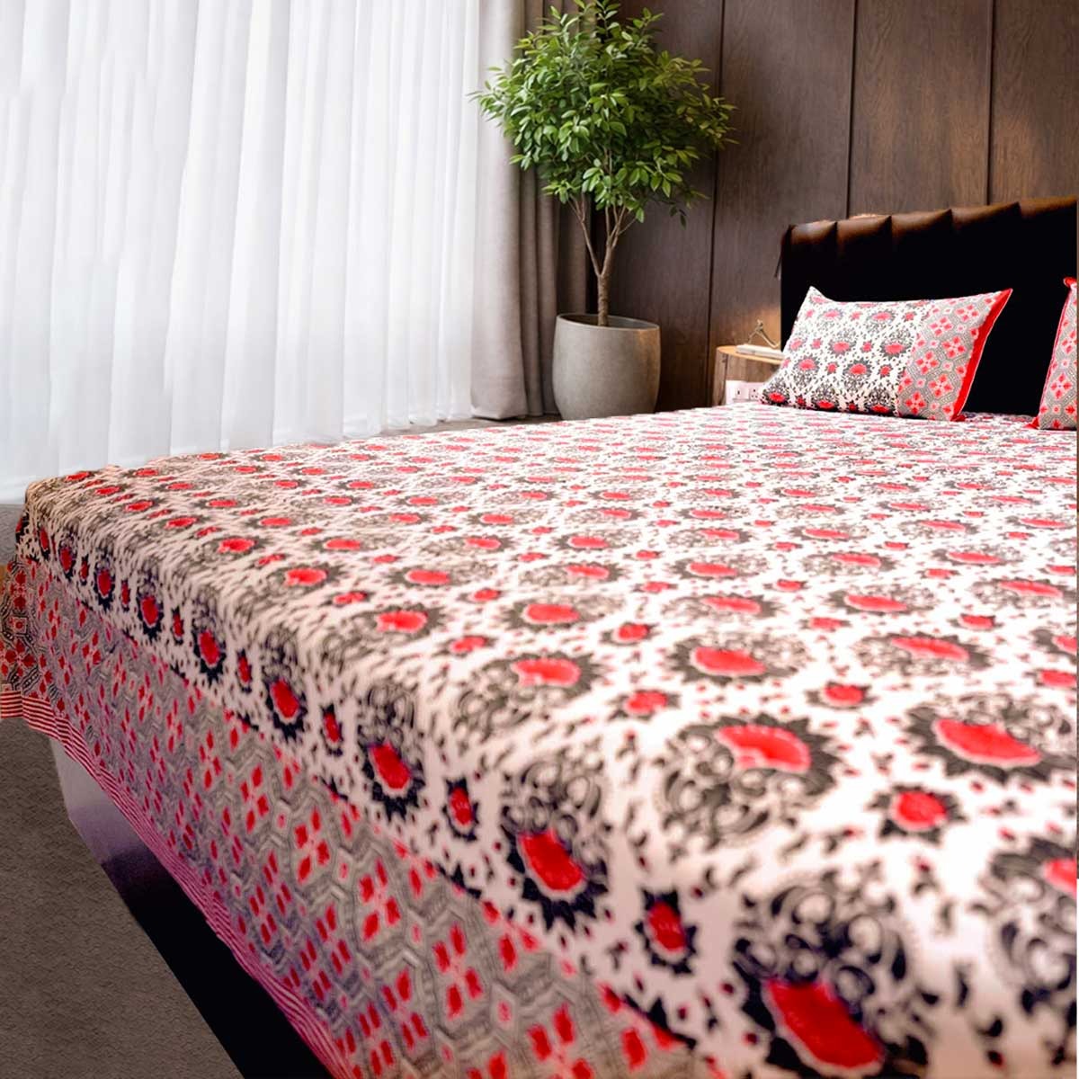 senora-elegant-white-floral-king-bedsheet-with-pillow-covers senora-elegant-white-floral-king-bedsheet-with-pillow-covers