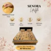 SENORA Lifestyle Cotton Floral King Size Bedsheet – Yellow with Blue SENORA Lifestyle Cotton Floral King Size Bedsheet – Yellow with Blue