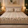 Premium 180 TC King Size Cotton Bedsheet with Earthy Floral Print