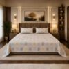 Premium 180 TC Ornamental Print King Size Cotton Bedsheet by SENORA