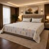 SENORA Lifestyle King Size Cotton Ornamental Print Bedsheet with 2 Pillow Covers