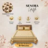 SENORA Lifestyle luxury Jaipuri cotton bedsheet