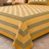 Elegant cotton bedsheet set with ethnic print