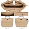 SENORA Padded Nylon Tote Bag for Women – Lightweight Quilted Handbag