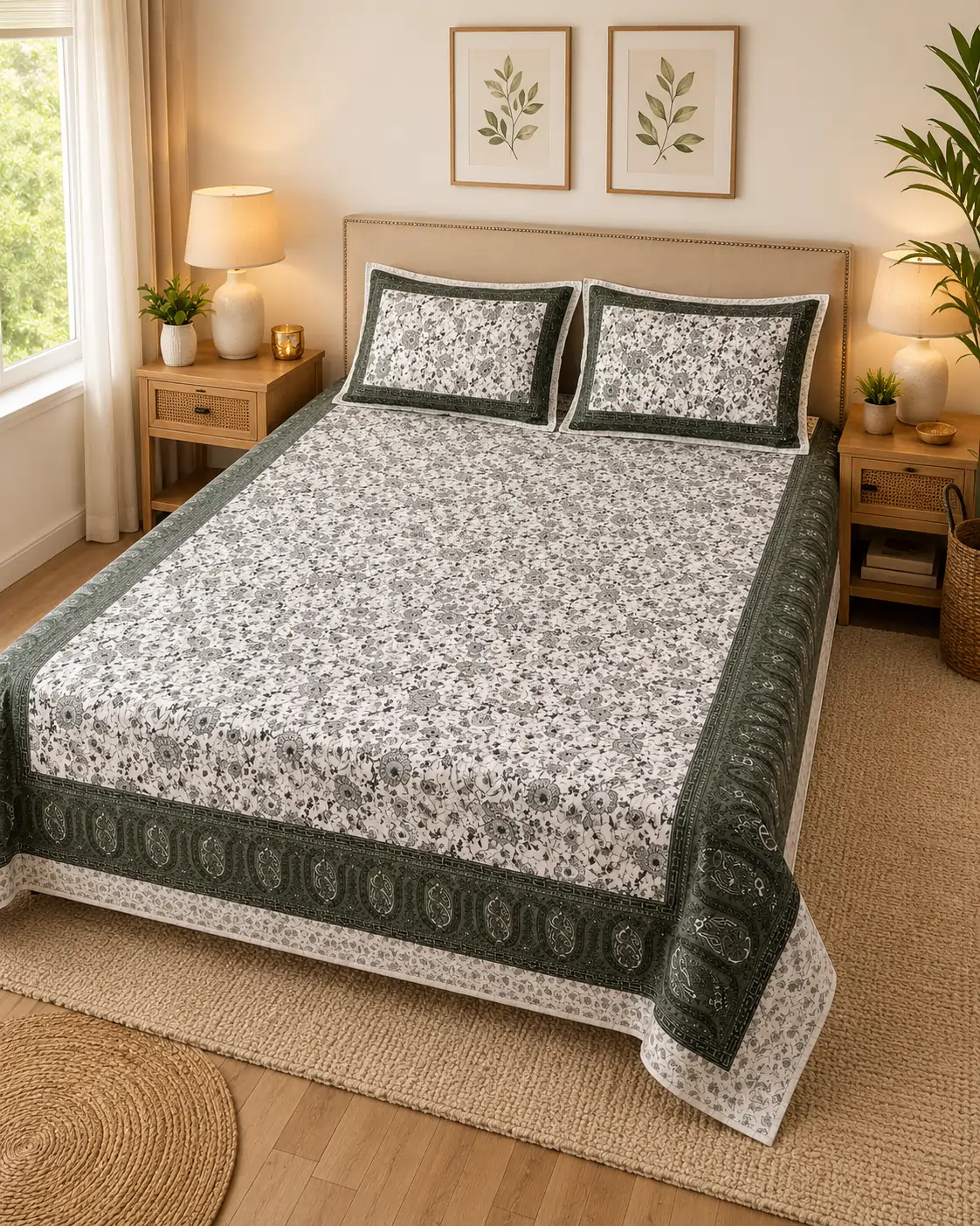 SENORA Lifestyle floral printed bedsheet SENORA Lifestyle floral printed bedsheet