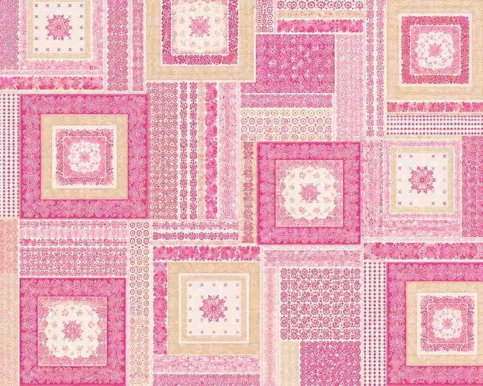 Premium Pink Ornamental Print King Size Cotton Bedsheet with Pillow Covers SENORA Lifestyle