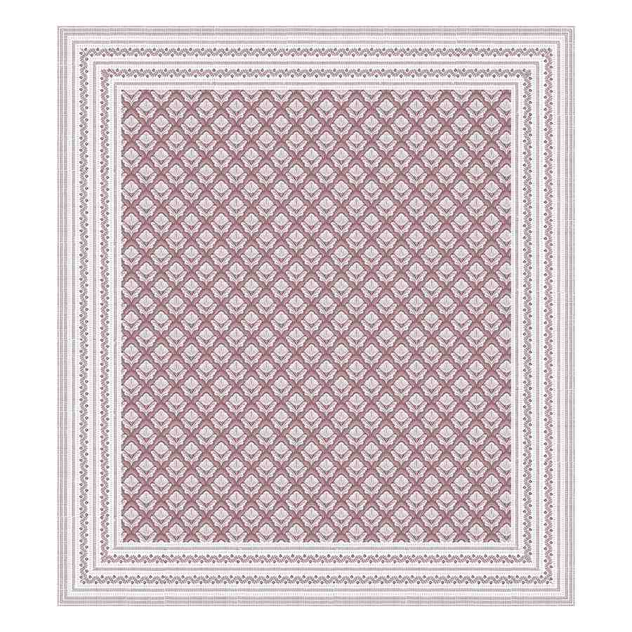 SENORA Lifestyle Maroon White Cotton Bedsheet