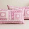 SENORA Lifestyle Pink Cotton King Size Bedsheet with 2 Pillow Covers