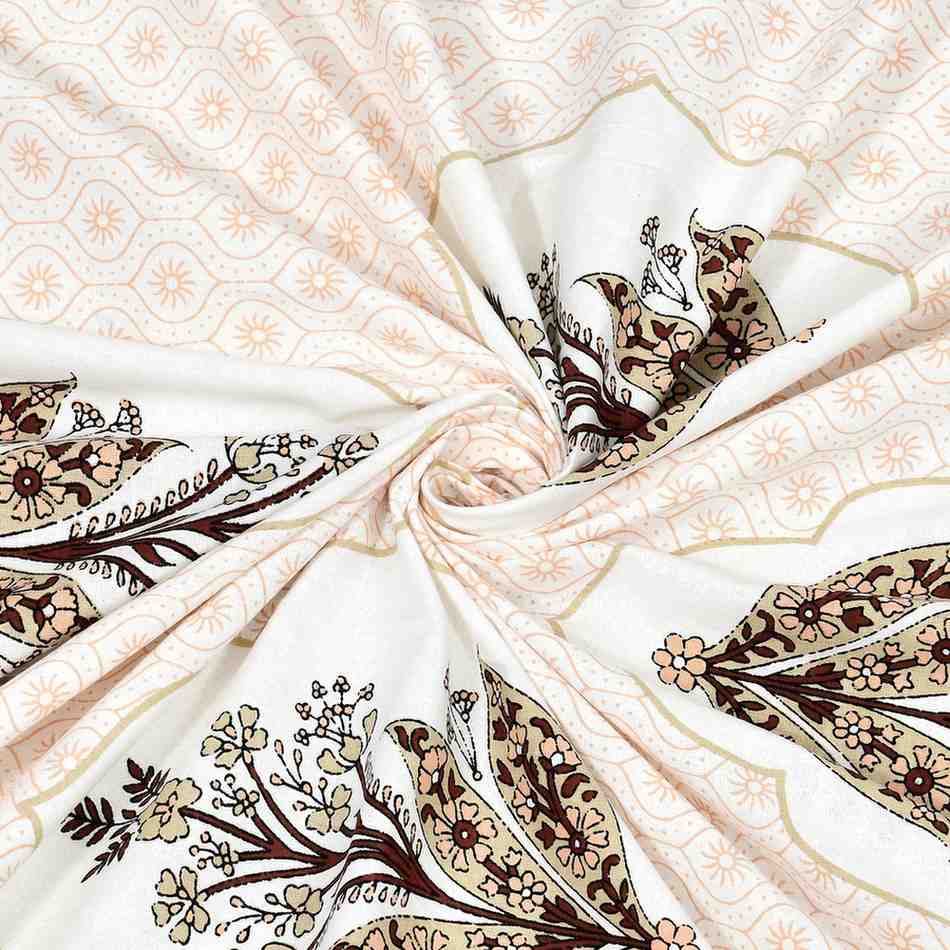 SENORA Lifestyle Premium Cotton Floral Bedsheet