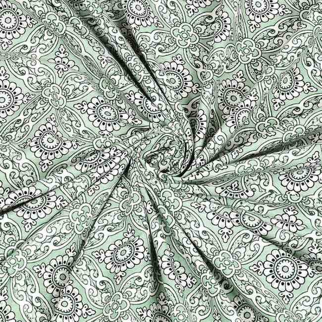 SENORA Lifestyle Premium Green White Bedding Set